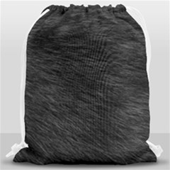Black Cat Fur Drawstring Bag (large) by trendistuff