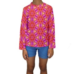 Cute Pretty Elegant Pattern Kid s Long Sleeve Swimwear by GardenOfOphir
