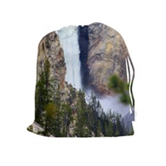 Yellowstone Waterfall Drawstring Pouches (extra Large) by trendistuff