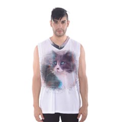 Cat Splash Png Men s Basketball Tank Top by infloence