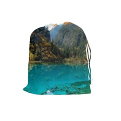 Jiuzhaigou Valley 3 Drawstring Pouches (large)  by trendistuff