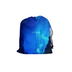 Underwater Trench Drawstring Pouches (medium)  by trendistuff