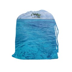 Ocean Island Drawstring Pouches (extra Large) by trendistuff