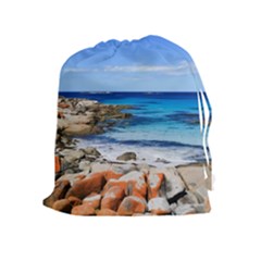 Bay Of Fires Drawstring Pouches (extra Large) by trendistuff