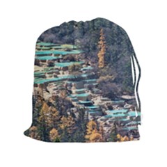 Huanglong Pools Drawstring Pouches (xxl) by trendistuff