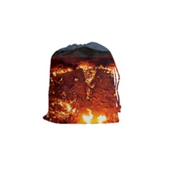 Door To Hell Drawstring Pouches (small)  by trendistuff