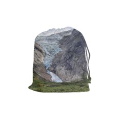 Briksdalsbreen Drawstring Pouches (medium)  by trendistuff