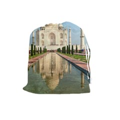 Taj Mahal Drawstring Pouches (large)  by trendistuff
