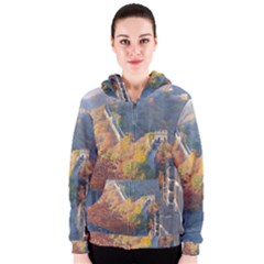 Great Wall Of China 1 Women s Zipper Hoodies by trendistuff