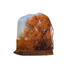 Beautiful Autumn Day Drawstring Pouches (large)  by trendistuff