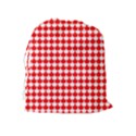 Red And White Scallop Repeat Pattern Drawstring Pouches (Extra Large) View2