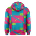 Rectangles and diagonal stripes Men s Zipper Hoodie View2