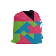 Angles Drawstring Pouch by LalyLauraFLM