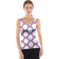 Lilac Polkadot Tank Top by Zandiepants