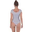 Grey And White Zigzag Short Sleeve Leotard (Ladies) View2