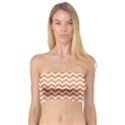Orange And White Zigzag Bandeau Top View1