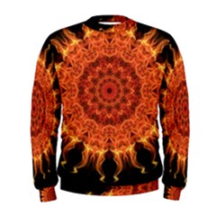 Flaming Sun Men s Sweatshirt by Zandiepants