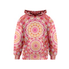 Yellow Pink Romance Kids  Pullover Hoodie by Zandiepants