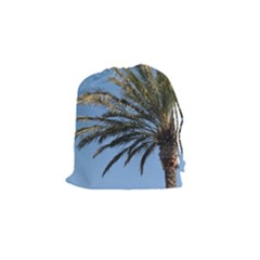 Tropical Palm Tree  Drawstring Pouches (small)  by BrightVibesDesign