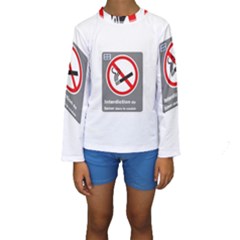 No Smoking  Kid s Long Sleeve Swimwear by MRTACPANS