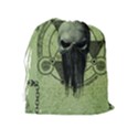 Awesome Green Skull Drawstring Pouches (Extra Large) View2