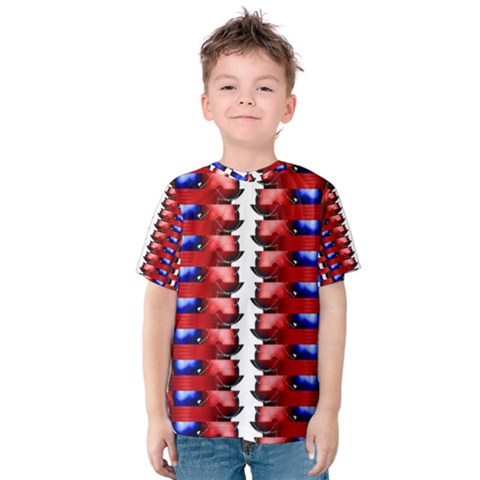 The Patriotic Flag Kid s Cotton Tee by SugaPlumsEmporium