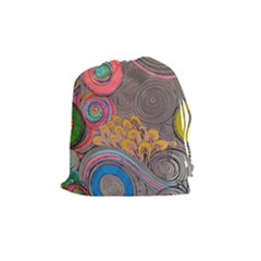 Rainbow Passion Drawstring Pouches (medium)  by SugaPlumsEmporium