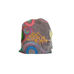 Rainbow Passion Drawstring Pouches (small)  by SugaPlumsEmporium