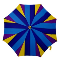 Rainbow Painting On Wood Hook Handle Umbrellas (medium) by StuffOrSomething