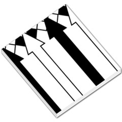 Funny Black And White Stripes Diamonds Arrows Small Memo Pads by yoursparklingshop
