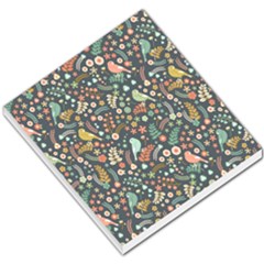 Vintage Flowers And Birds Pattern Small Memo Pads by TastefulDesigns