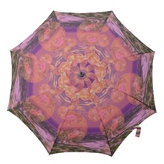 Glorious Skies, Abstract Pink And Yellow Dream Hook Handle Umbrellas (small) by DianeClancy