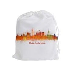 Barcelona City Art Drawstring Pouches (extra Large) by hqphoto