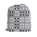 Black And White Drawstring Pouches (XXL) View1
