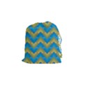 Blue And Yellow Drawstring Pouches (Small)  View1