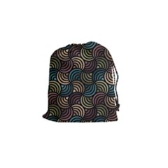 Glowing Abstract Drawstring Pouches (small)  by FunkyPatterns