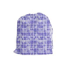 Pastel Purple Drawstring Pouches (large)  by FunkyPatterns