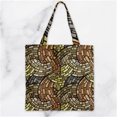 Whimsical Zipper Grocery Tote Bag by FunkyPatterns