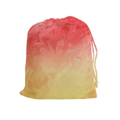 Ombre Orange Yellow Drawstring Pouches (extra Large) by BrightVibesDesign