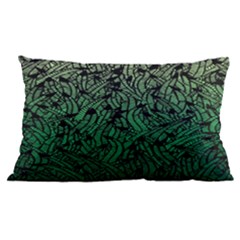 Green Ombre Feather Pattern, Black, Samsung Galaxy Note 4 Case (black) by Zandiepants
