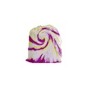 Tie Dye Pink Yellow Swirl Abstract Drawstring Pouches (XS)  View1