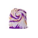 Tie Dye Purple Orange Abstract Swirl Drawstring Pouches (Medium)  View2