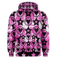 Star And Heart Pattern Men s Zipper Hoodie by ArtistRoseanneJones