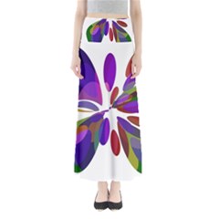 Colorful Abstract Flower Maxi Skirts by Valentinaart