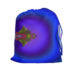 Into The Blue Fractal Drawstring Pouches (xxl) by Fractalsandkaleidoscopes
