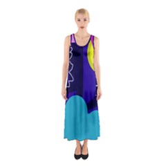 Walking On The Clouds  Sleeveless Maxi Dress by Valentinaart