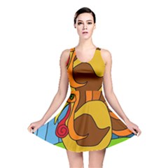 Thanksgiving Turkey  Reversible Skater Dress by Valentinaart