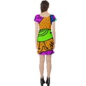 Green bird Short Sleeve Skater Dress View2