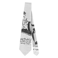 Vintage Song Sheet Lyrics Black White Typography Neckties (two Side)  by yoursparklingshop