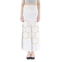 Honeycomb Pattern Graphic Design Women s Maxi Skirt by picsaspassion